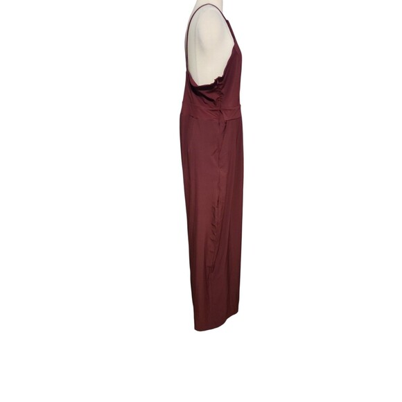 Halara Breezeful Wide Leg Jumpsuit Womens XL Amaranth Purple Resort Beach Dance - Picture 5 of 10